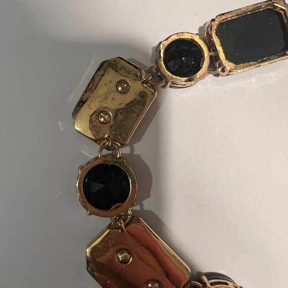 Kate Spade Jackpot Jewels black gold stone necklace - Picture 15 of 16